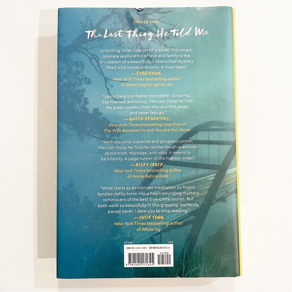 The Last Thing He Told Me Book by Lara Dave Hardcover - Picture 4 of 5